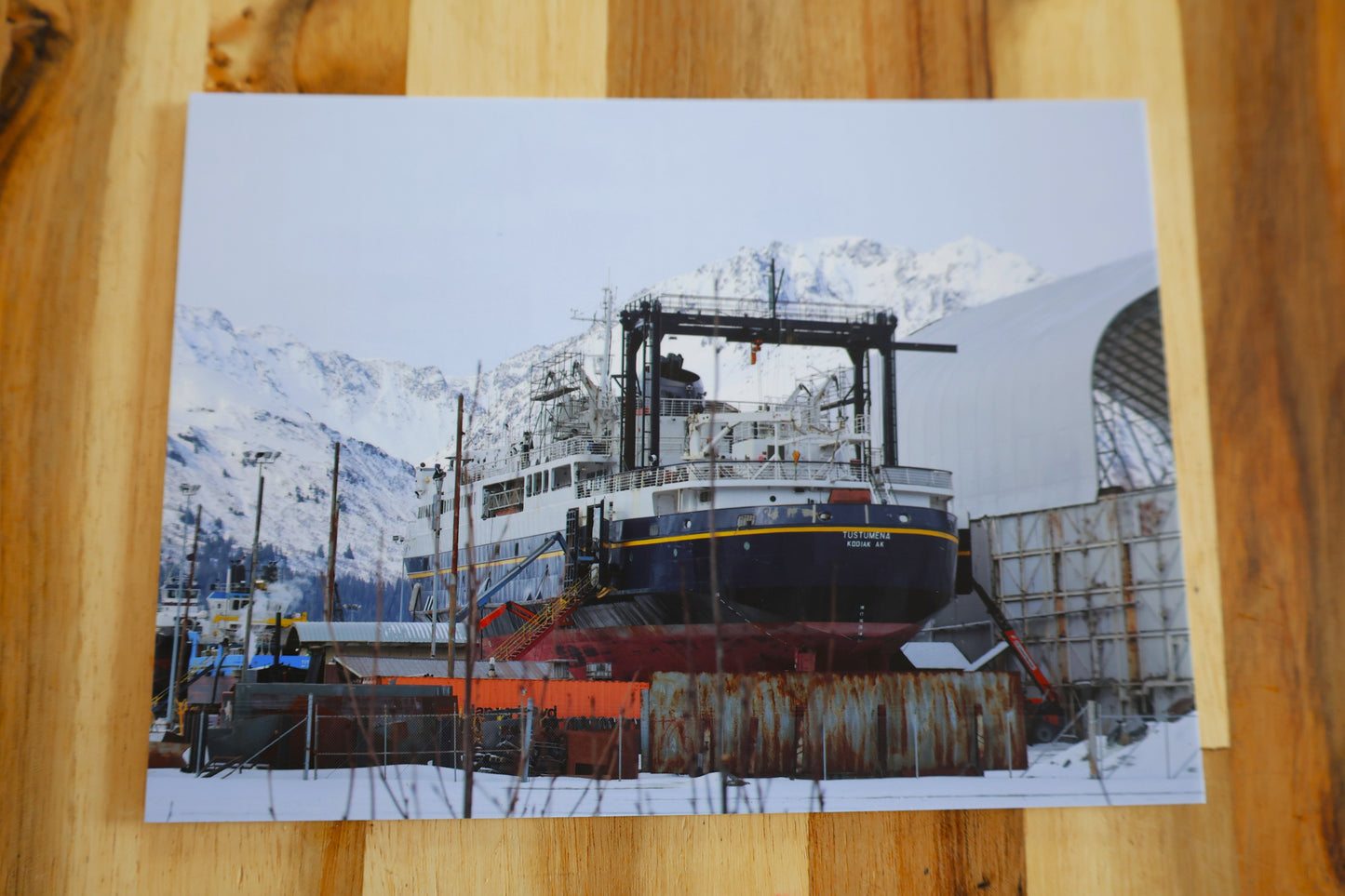 MV Tustemena Ferry Postcard