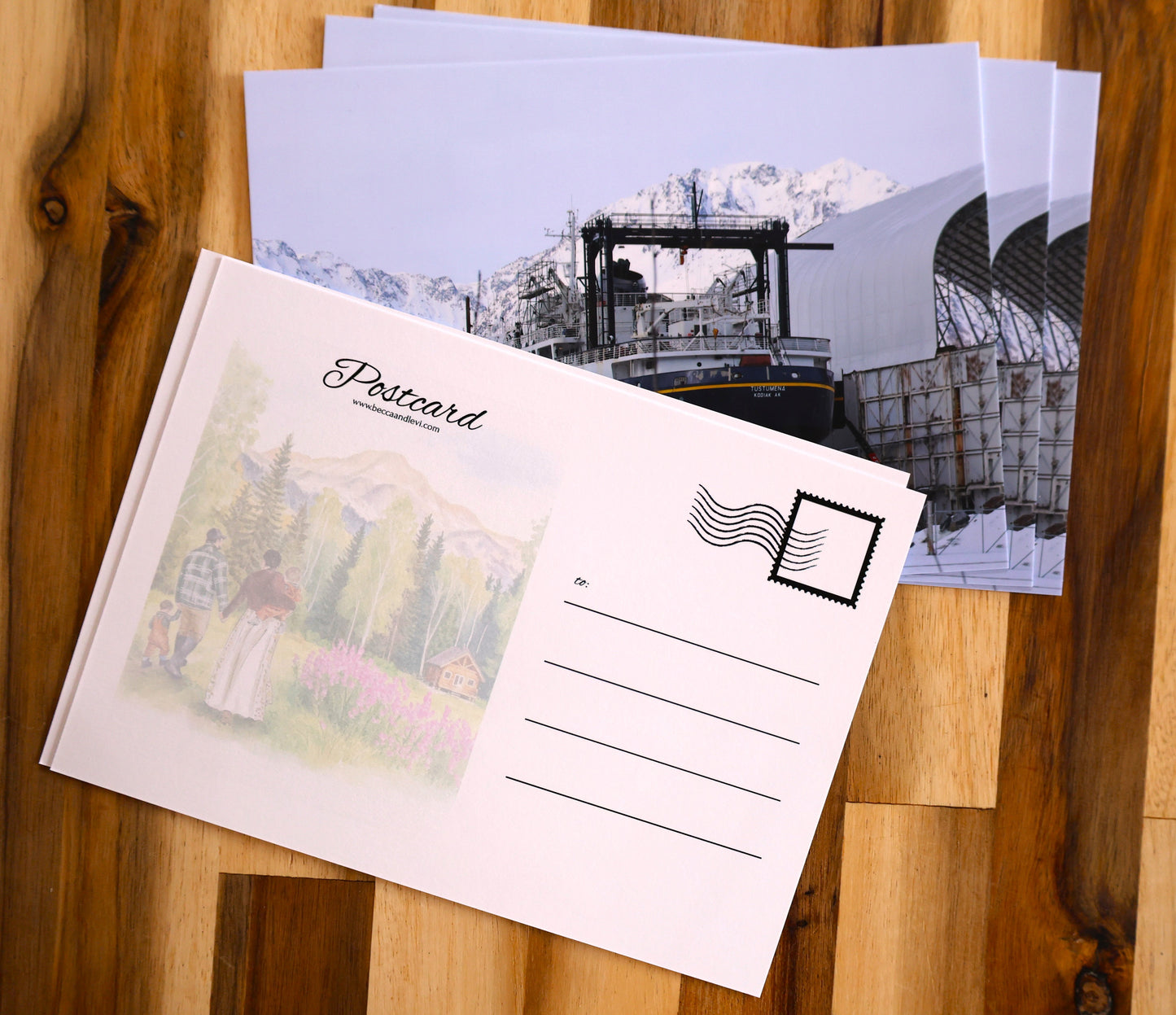 MV Tustemena Ferry Postcard
