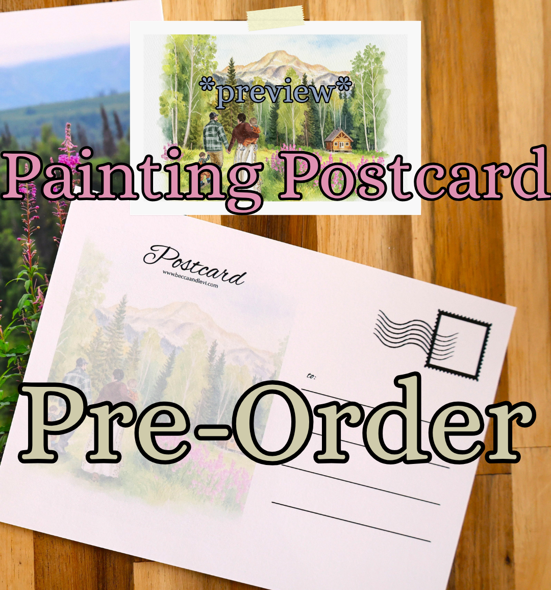 PRE-ORDER Painting Postcard